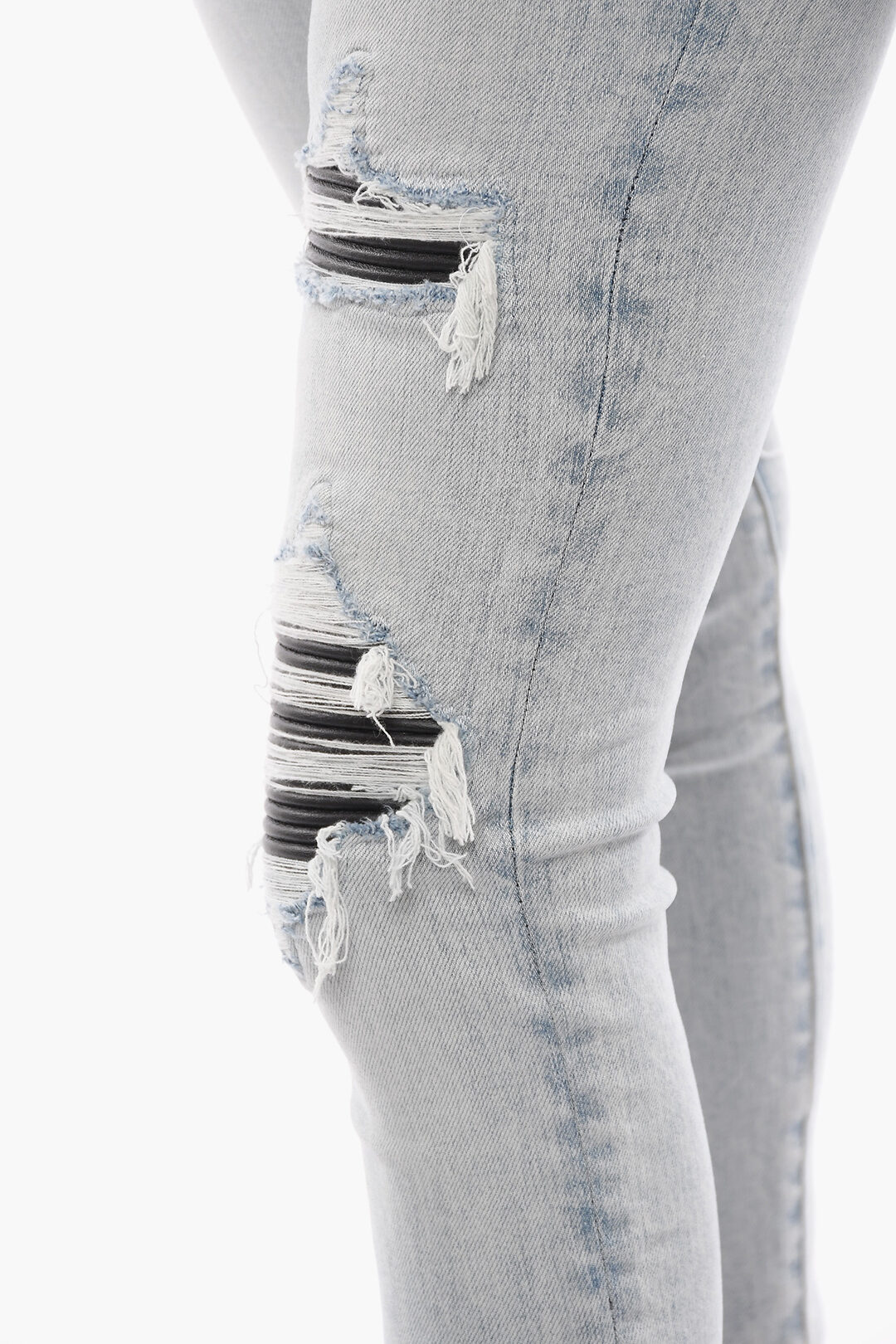 Amiri Distressed Light-Wash Skinny Jeans women Glamood Outlet