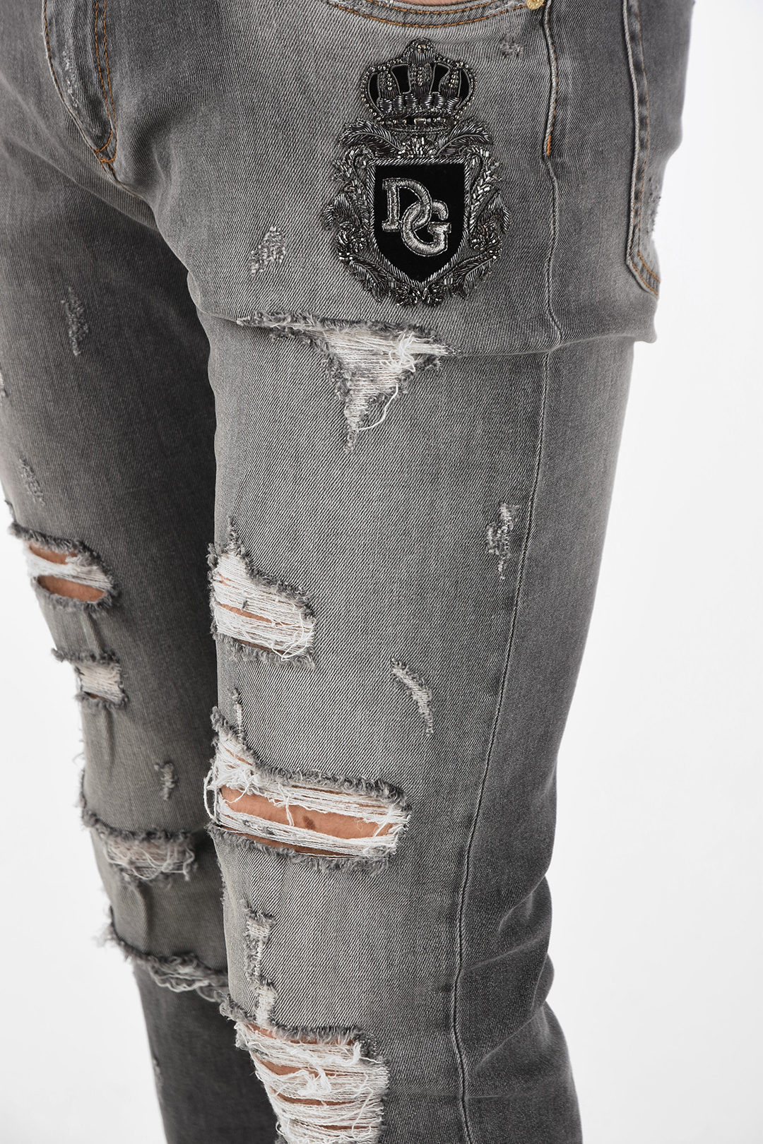Monogram Patch Boot-Cut Jeans