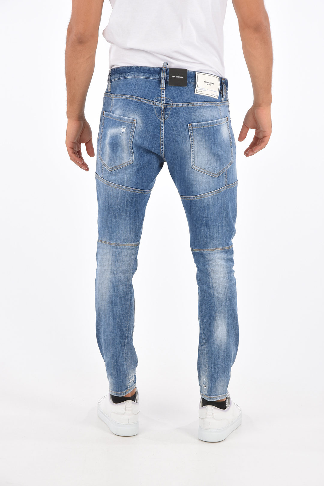 Distressed TIDY BIKER Jeans