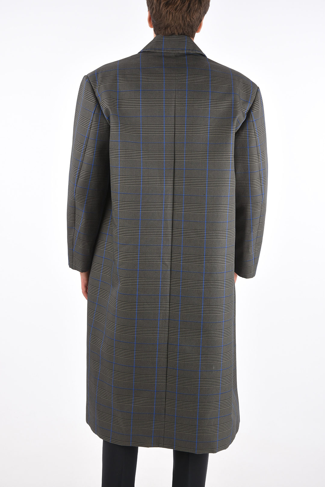 Balenciaga district check Oversized balmacaan coat men Balenciaga district check Oversized balmacaan coat men