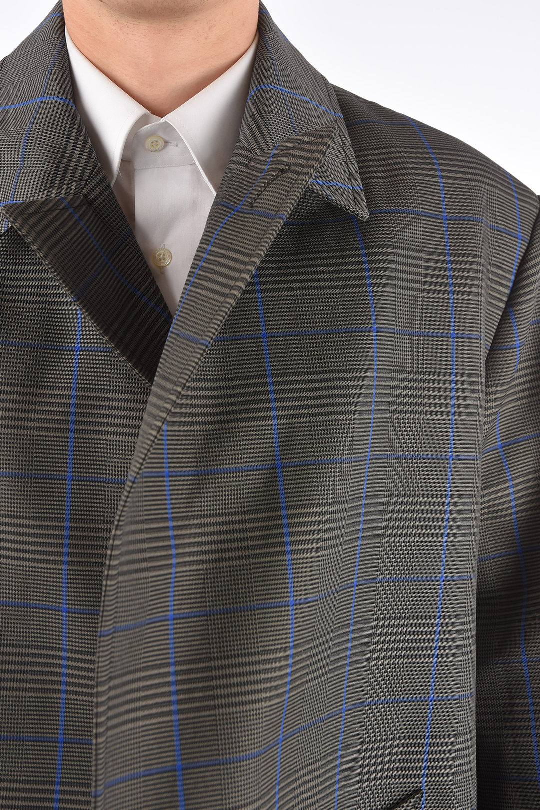 Balenciaga district check Oversized balmacaan coat men Balenciaga district check Oversized balmacaan coat men