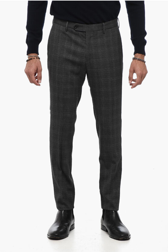 Slowear District Checked Pants With Belt Loops