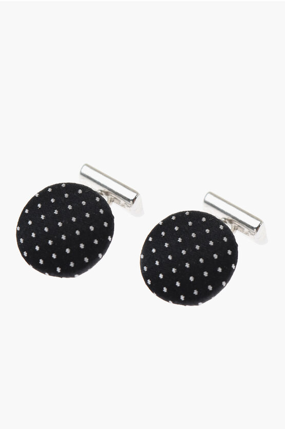 Corneliani Dotted Silk Lapel Brooch