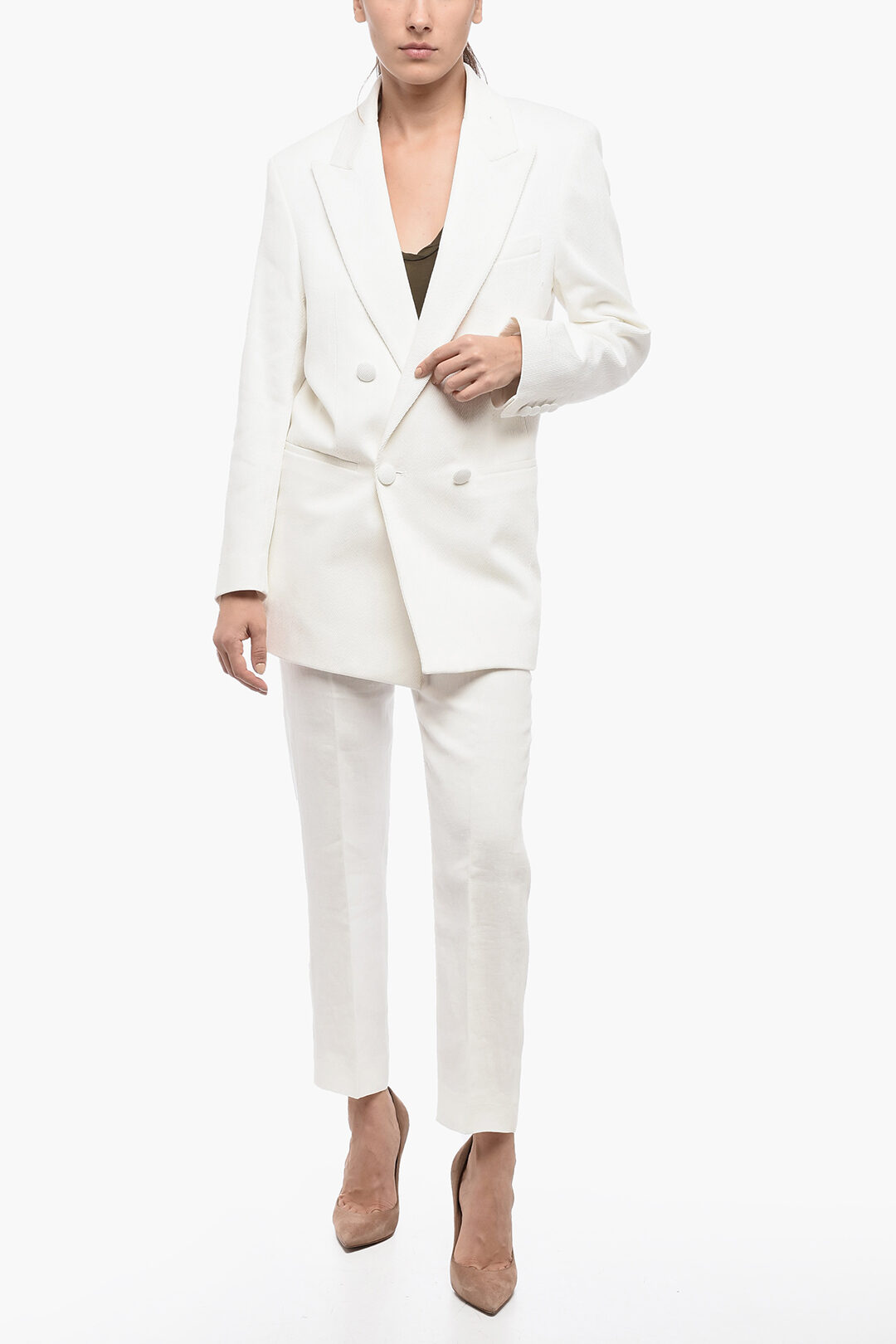 Ami Alexandre Mattiussi Double Breasted Blazer with Peak