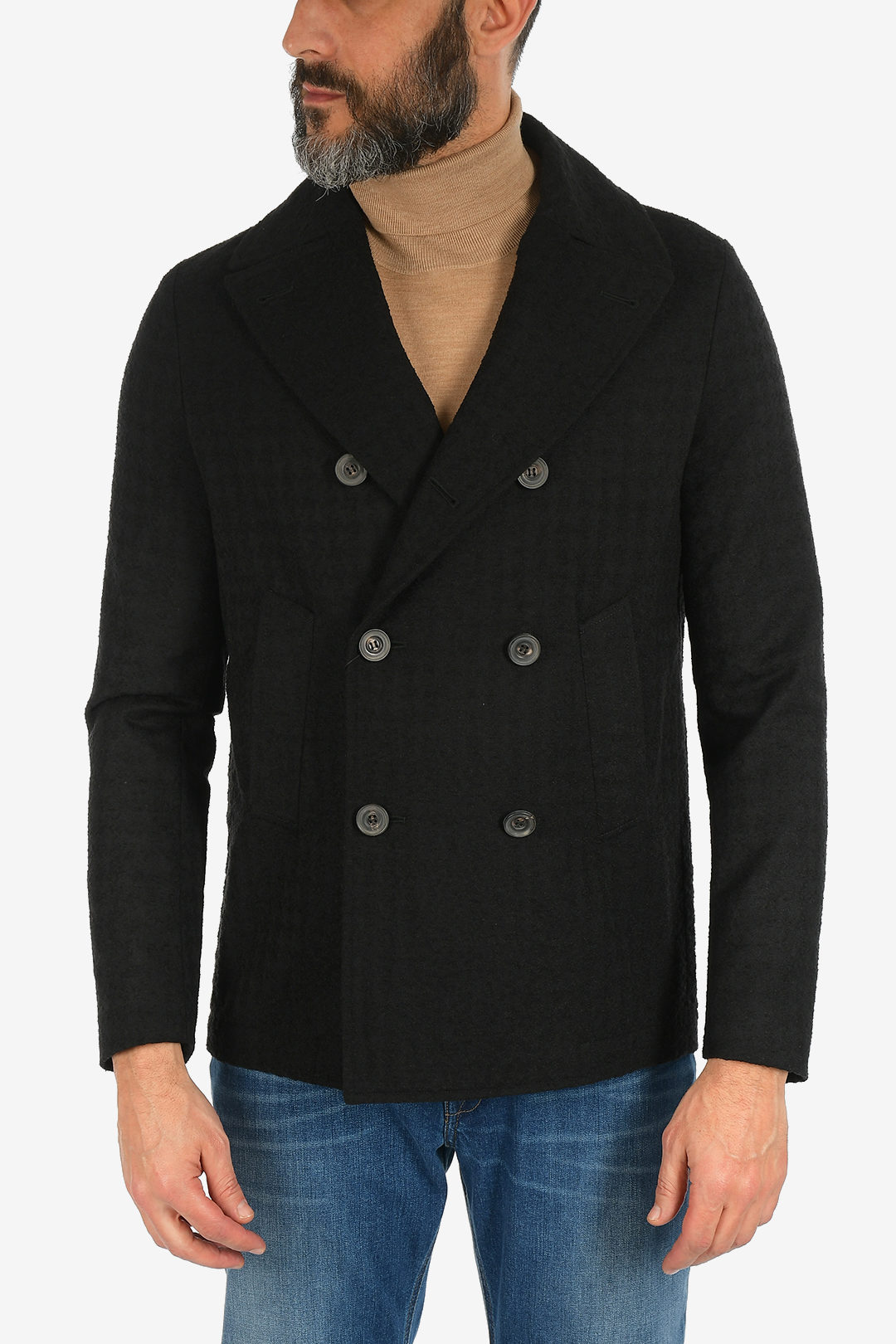 Corneliani double breasted Chesterfield coat men - Glamood Outlet