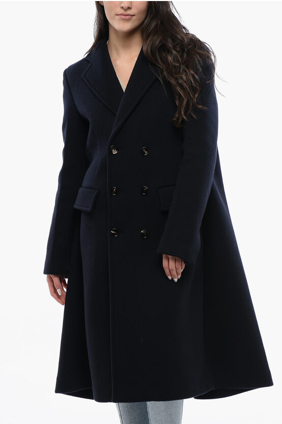 Bottega Veneta Double-breasted Coat With Flap Pockets