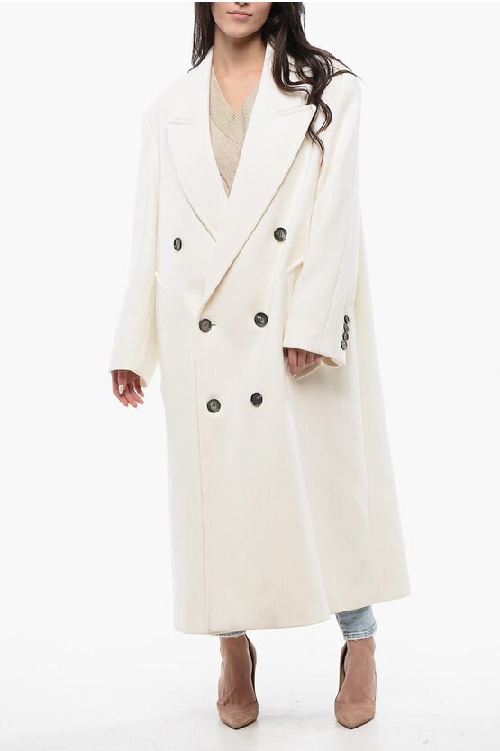 Ami Alexandre Mattiussi Wide-lapels Double-breasted Long Coat