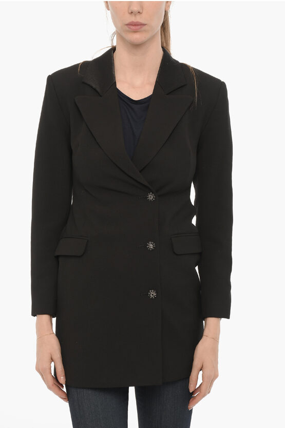 Shop Allsaints Double Breasted Erykah Blazer With Flap Pockets And Jewels B