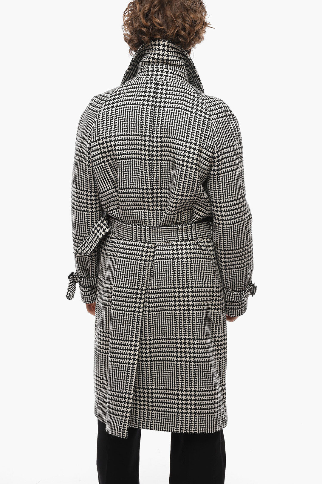 Tagliatore Double-breasted Houndstooth Wool Coat men - Glamood Outlet
