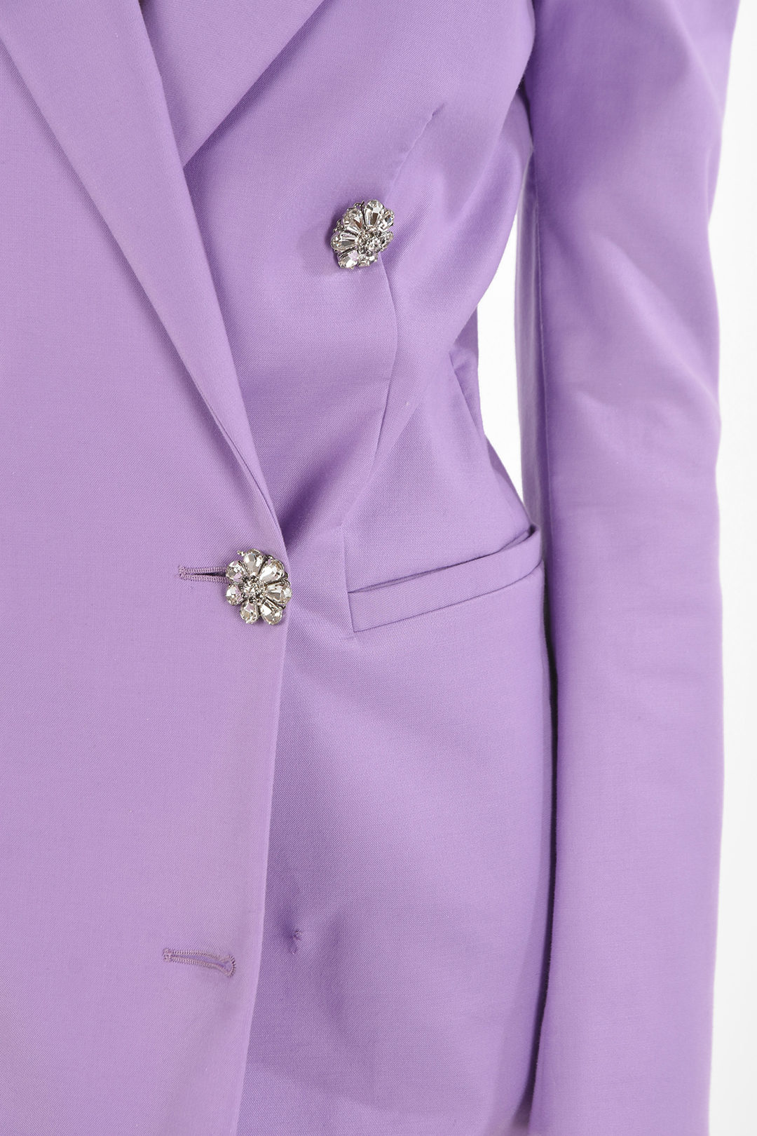 The Attico Double breasted Jewel Button Blazer Dress damen