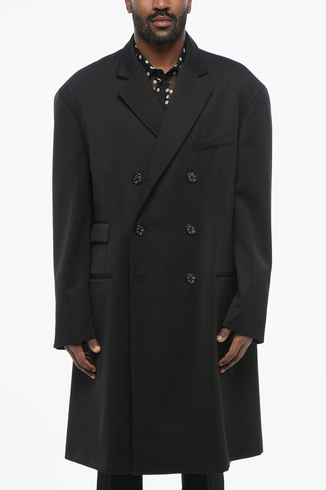 424 Double-breasted Multipocketed Virgin Wool Coat men - Glamood