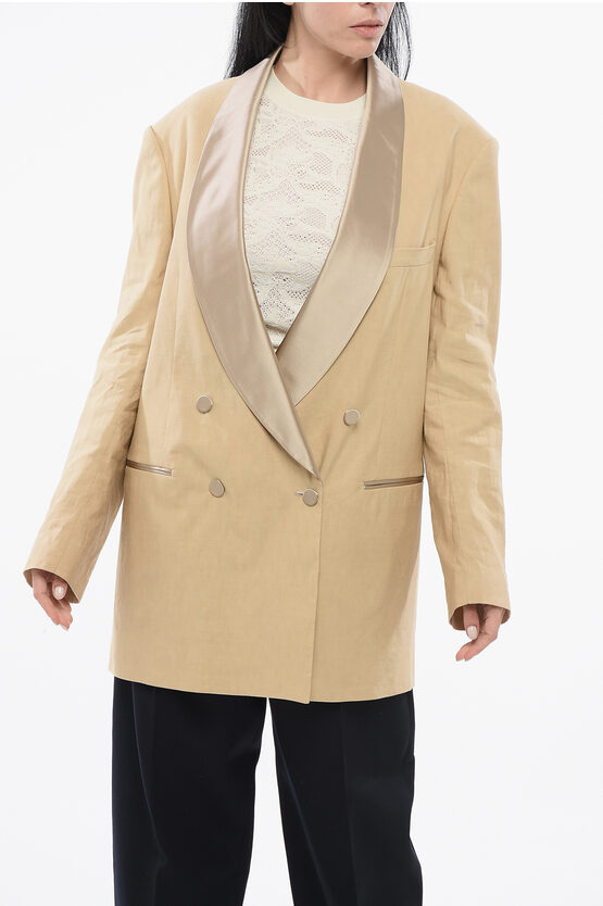 Dries Van Noten Double-breasted Over Blazer With Shawl Lapel