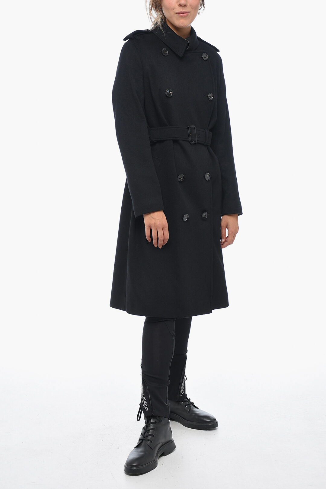 Burberry double breasted cashmere coat on sale