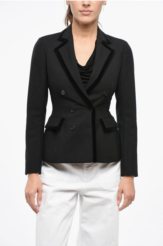 Dior Marlène Double-breasted Jacket In Black