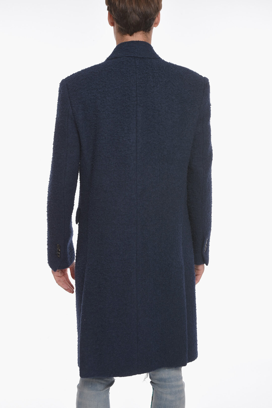 Amiri Double-breasted Teddy Coat with Peak Lapel men - Glamood Outlet