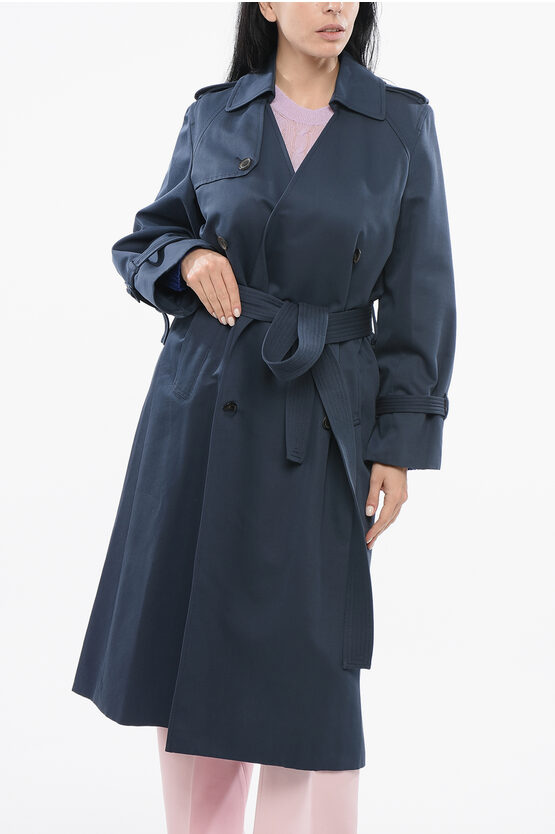 Kenzo Double-breasted Belted Trench Coat