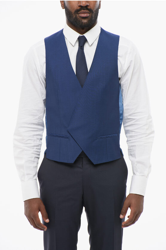 Corneliani Double-brested Vest With Hidden Placket Grösse 48