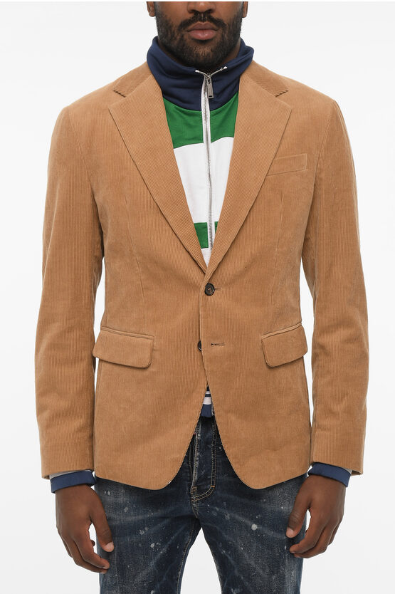 Dsquared2 Double Fabric Cordoroy Blazer