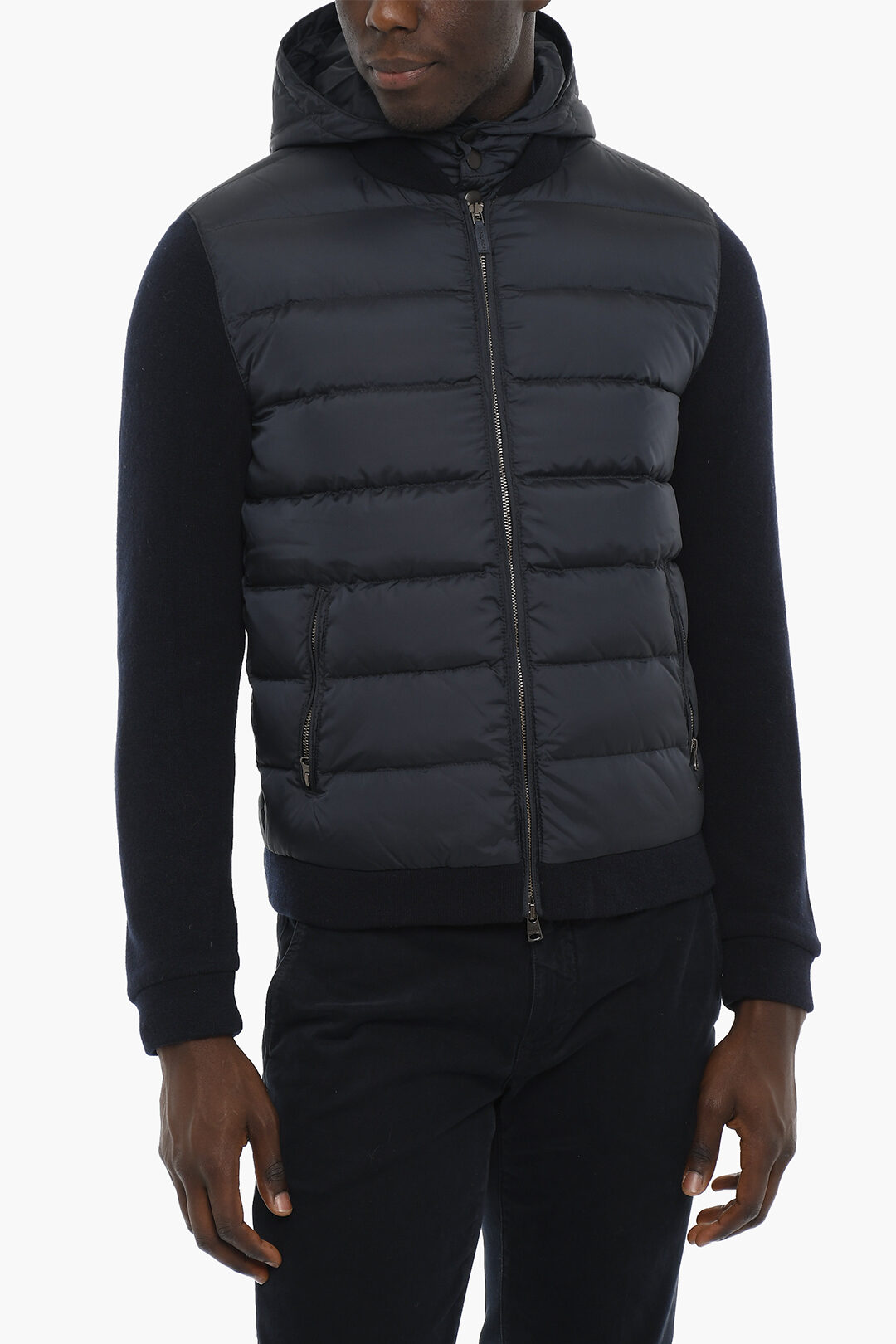 Woolrich Double Fabric Down Jacket with Removable Hood men - Glamood Outlet