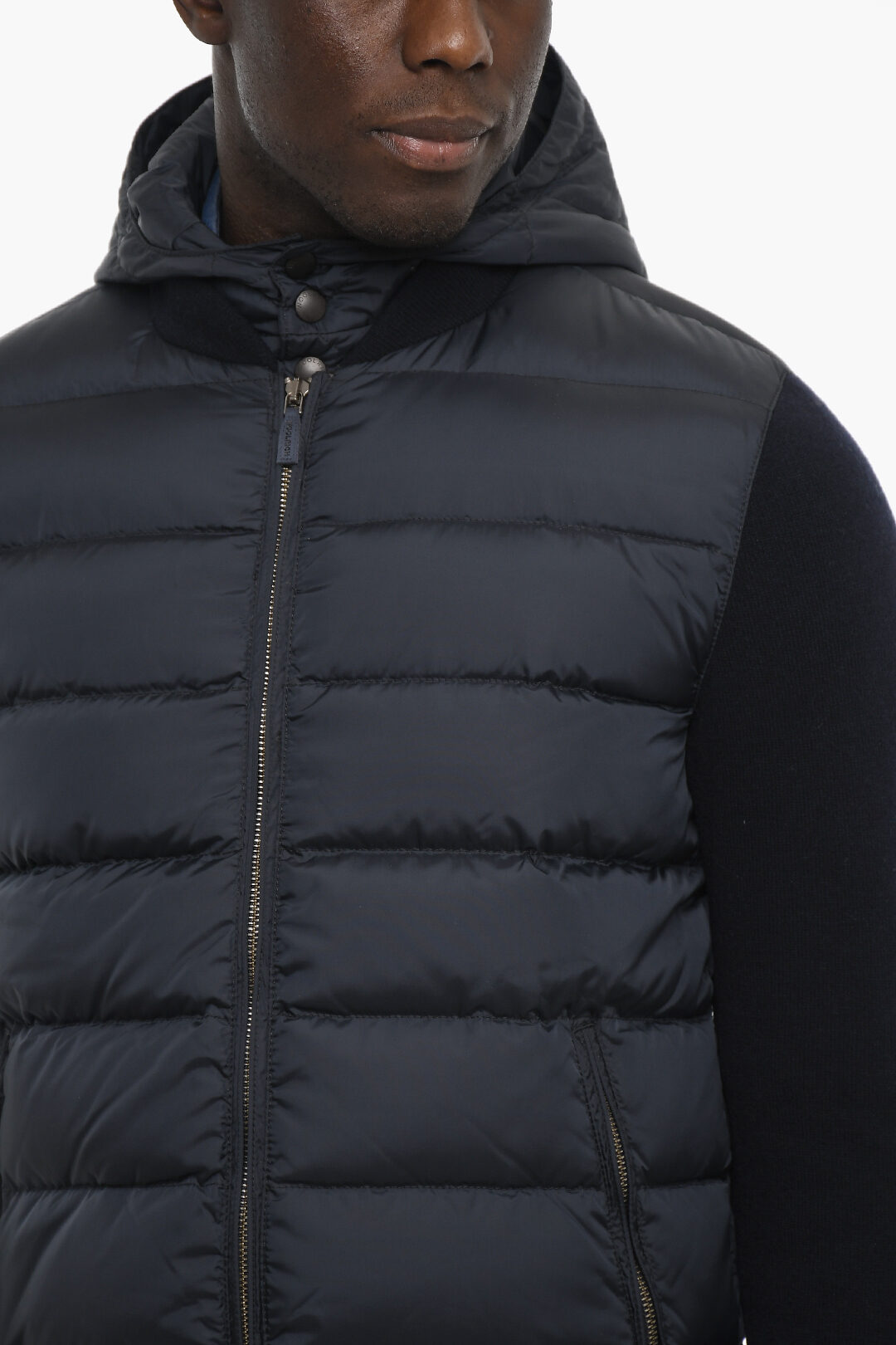 Woolrich Double Fabric Down Jacket with Removable Hood men Glamood Outlet