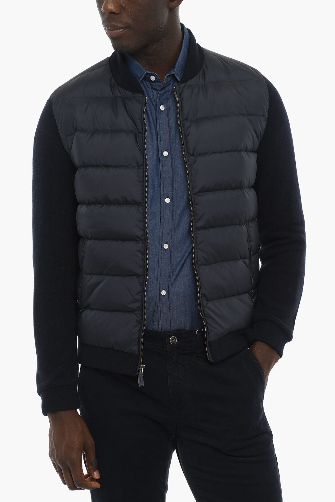 Woolrich Double Fabric Down Jacket with Removable Hood men - Glamood Outlet