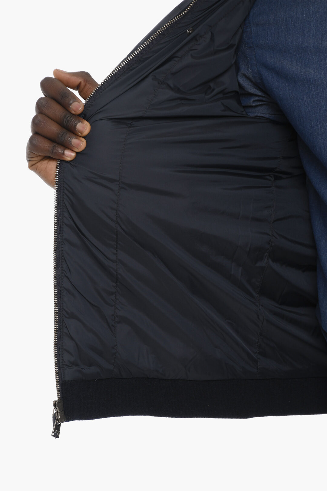 Woolrich Double Fabric Down Jacket with Removable Hood men Glamood Outlet