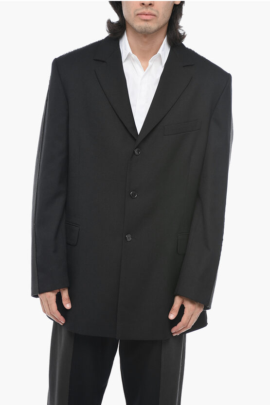 Diesel Double Fabric J-warhols Blazer With Oversized Fit
