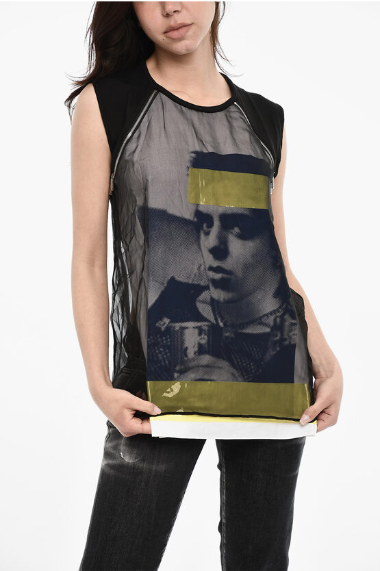 Dsquared2 Double Fabric Top With Zip