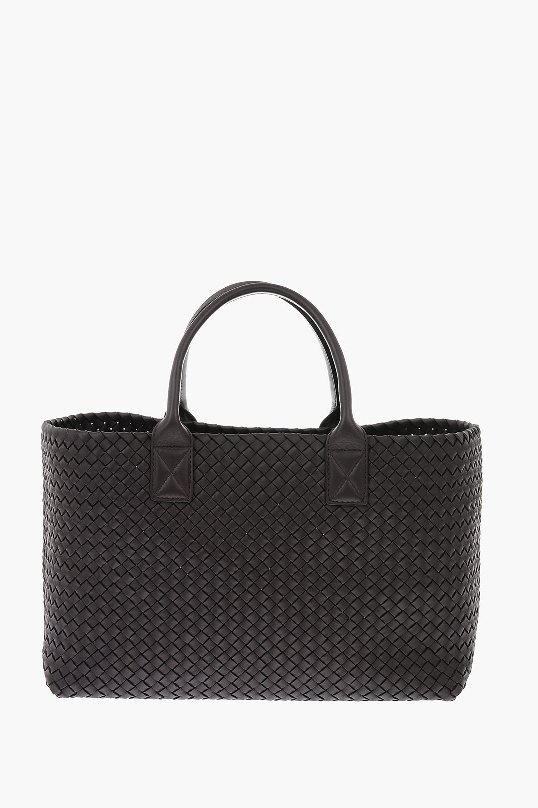 Bottega Double Handle INTRECCIATO Tote Bag with Inner Pouch