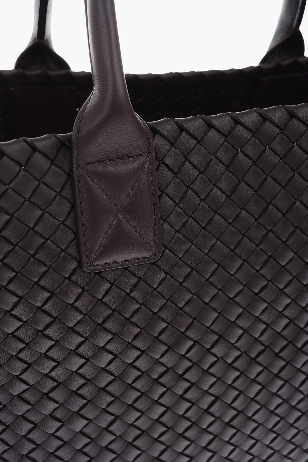 Bottega Double Handle INTRECCIATO Tote Bag with Inner Pouch