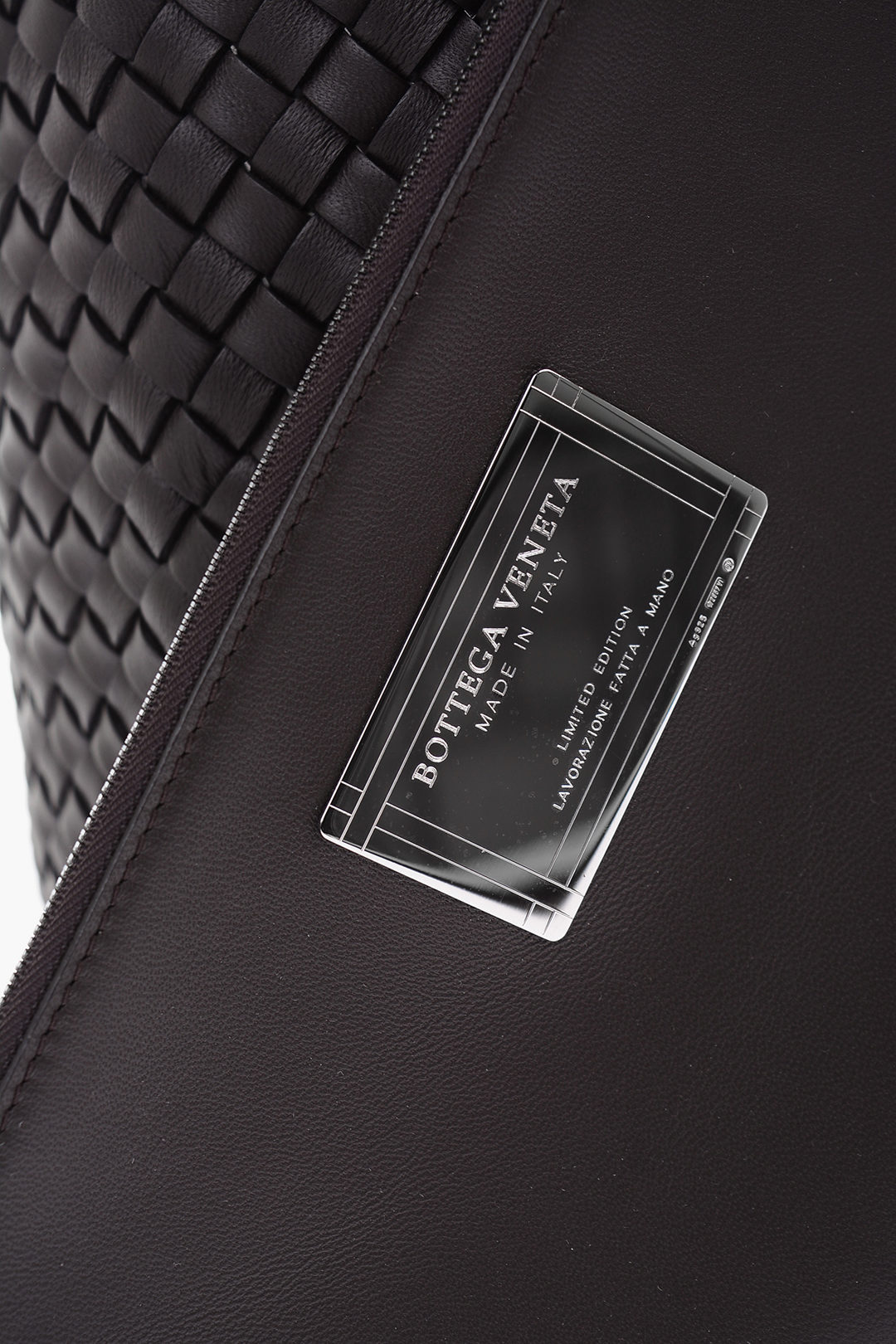 Bottega Double Handle INTRECCIATO Tote Bag with Inner Pouch