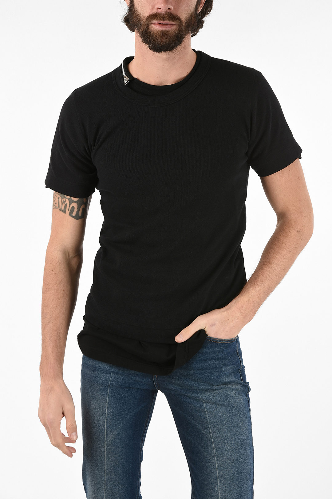 Tシャツ・カットソー sacai FW25 Double layer t-shirt (2508014 004) Sacai Double layer t-shirt available on julian-fashion.com