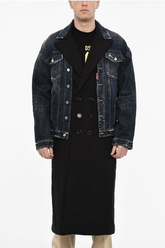 Dsquared2 Double Layer Double Breasted Coat