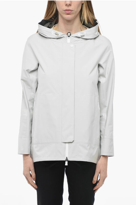 Herno Double-layered Goretex Jacket With Hood In Gray