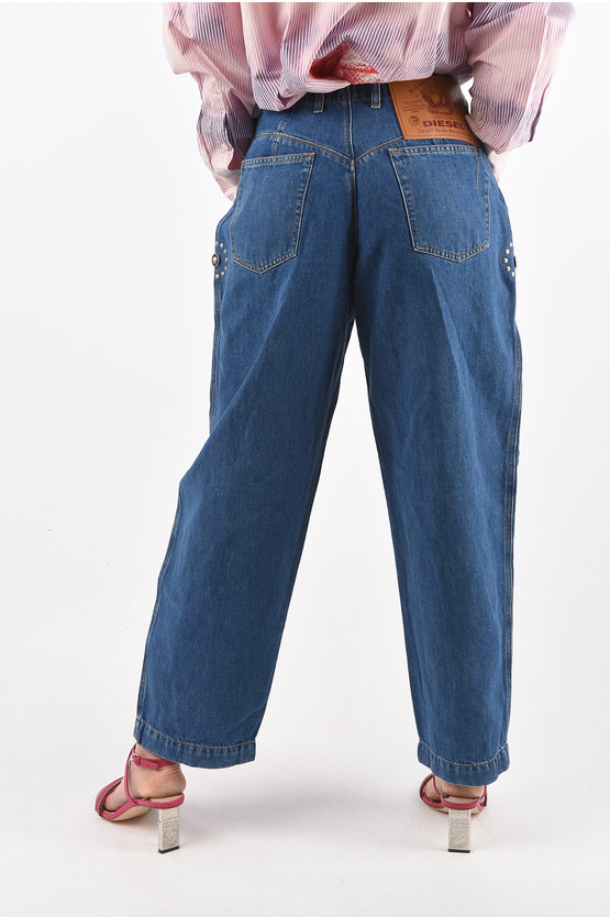 Diesel double pleat D-CONCIAS-SP4 baggy jeans L.30 women - Glamood Outlet