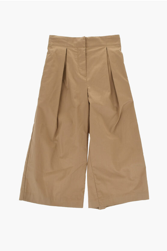Burberry Double Pleat Hermia Palazzo Pants With Hidden Closure