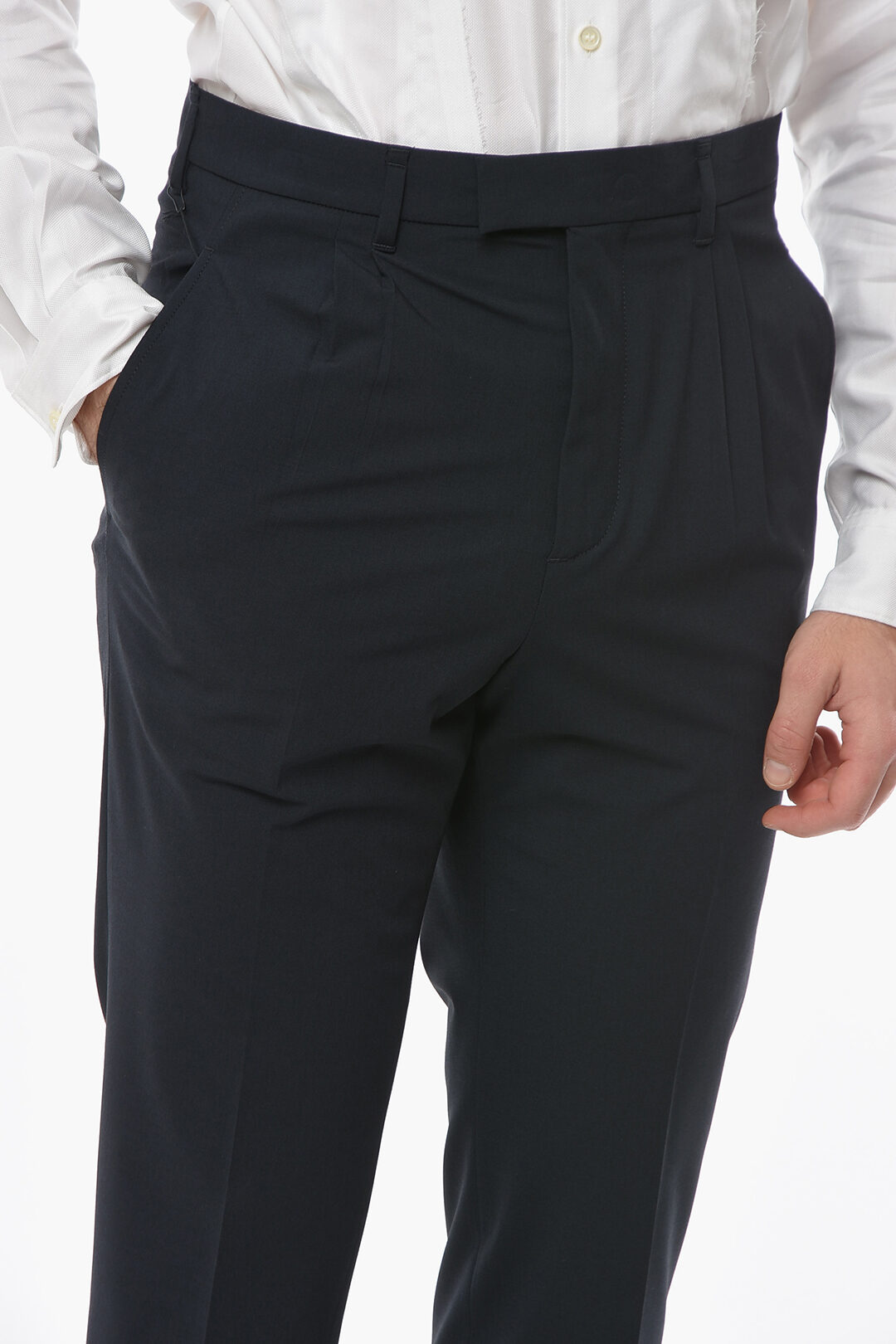 Neil Barrett Double Pleat Loose Fit Pants men Glamood Outlet