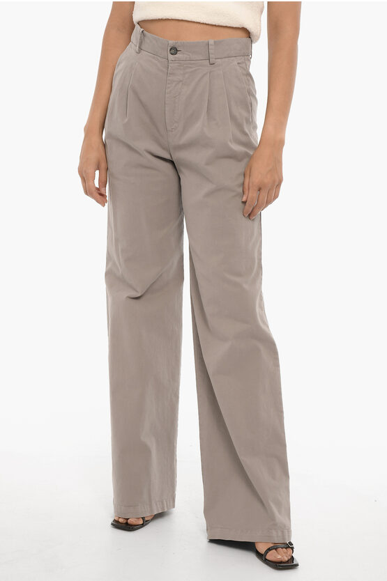 Nili Lotan Double-pleat Stretch Cotton Flavie Pants