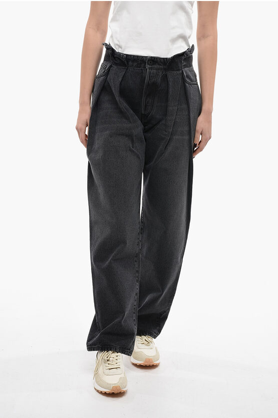 Off-white Double Pleat Wide Fit Jeans In Multi