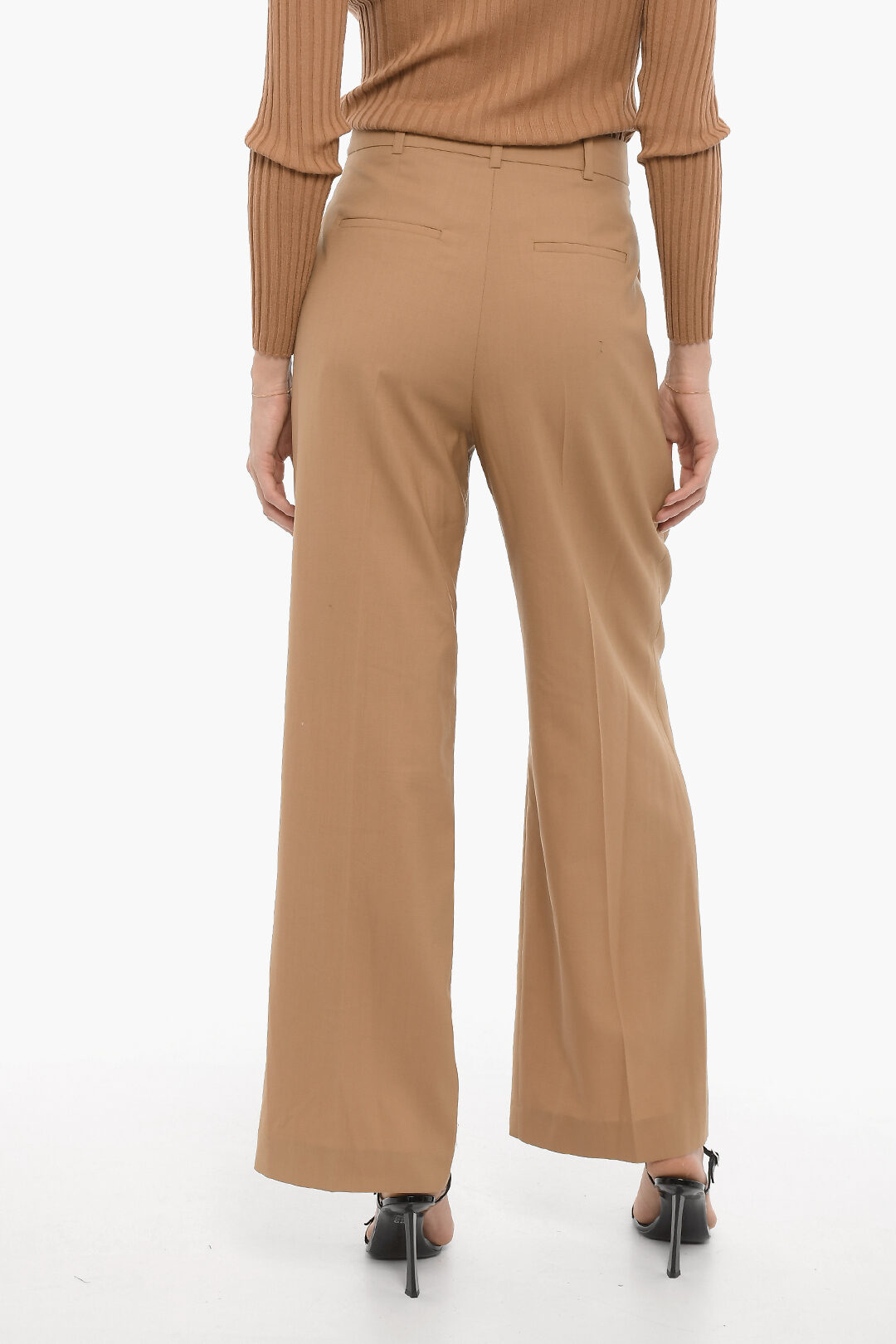 Low Classic Double-Pleat Wool Pants women - Glamood Outlet