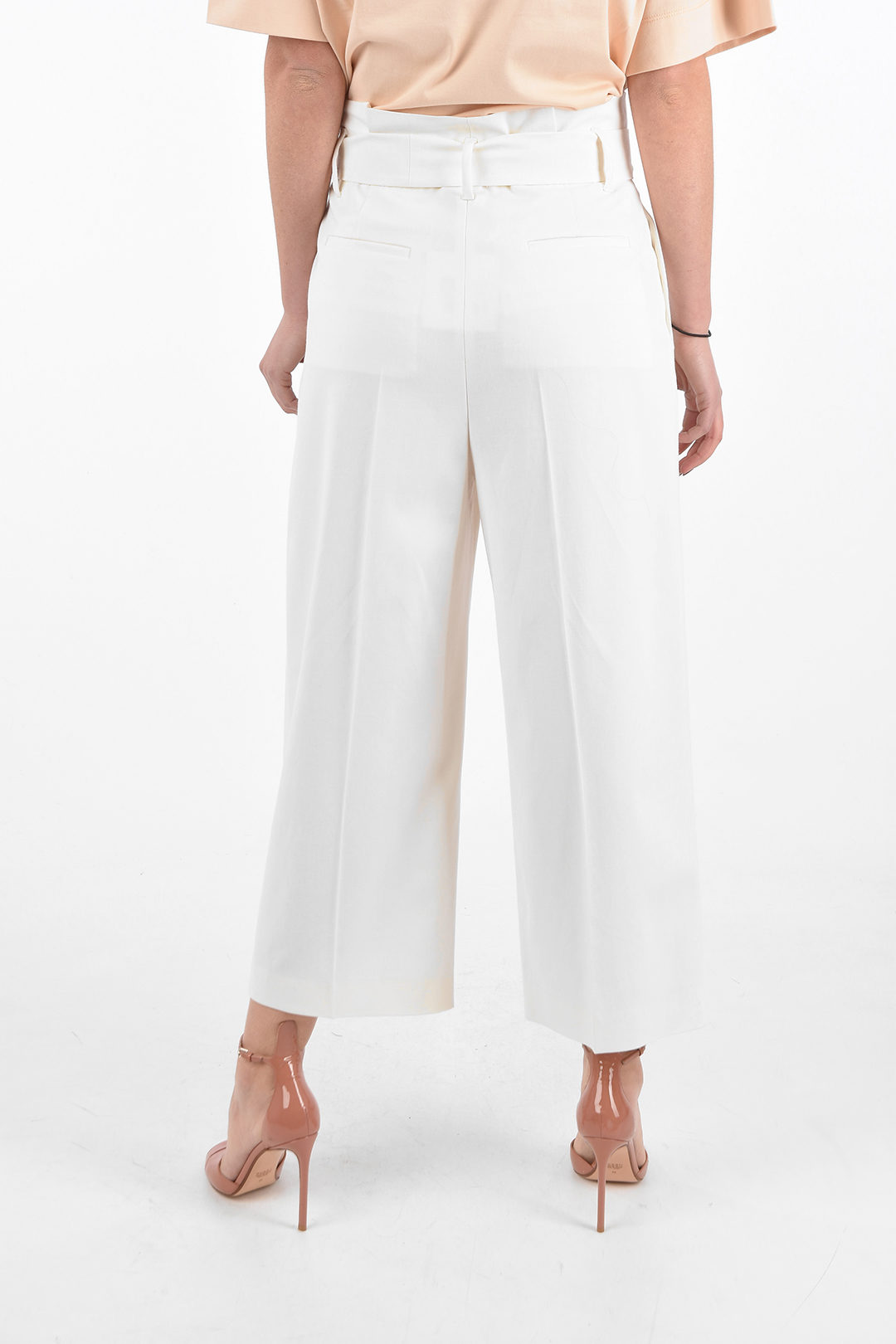 High Waisted Pleated Gaucho Pant