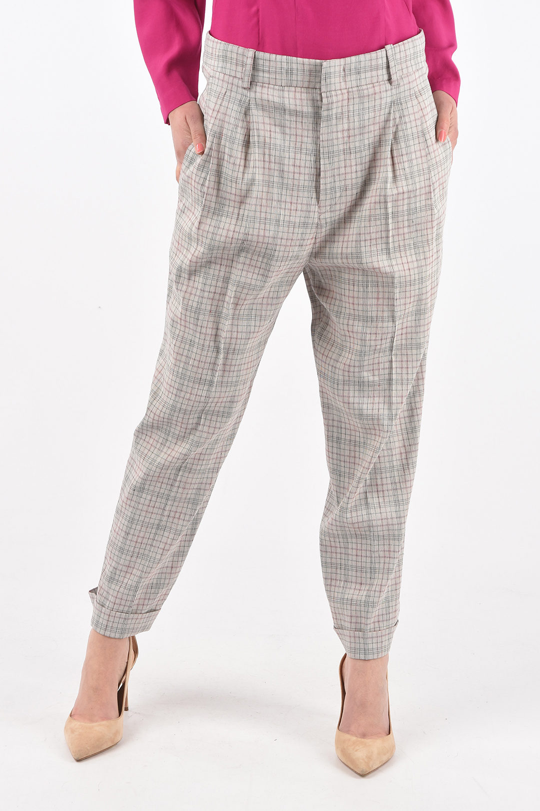 Tailored Check Pants | Free People