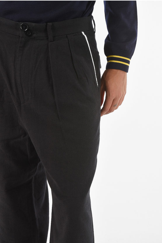 Undercover Double Pleated Pants with Belt Loops men - Glamood Outlet
