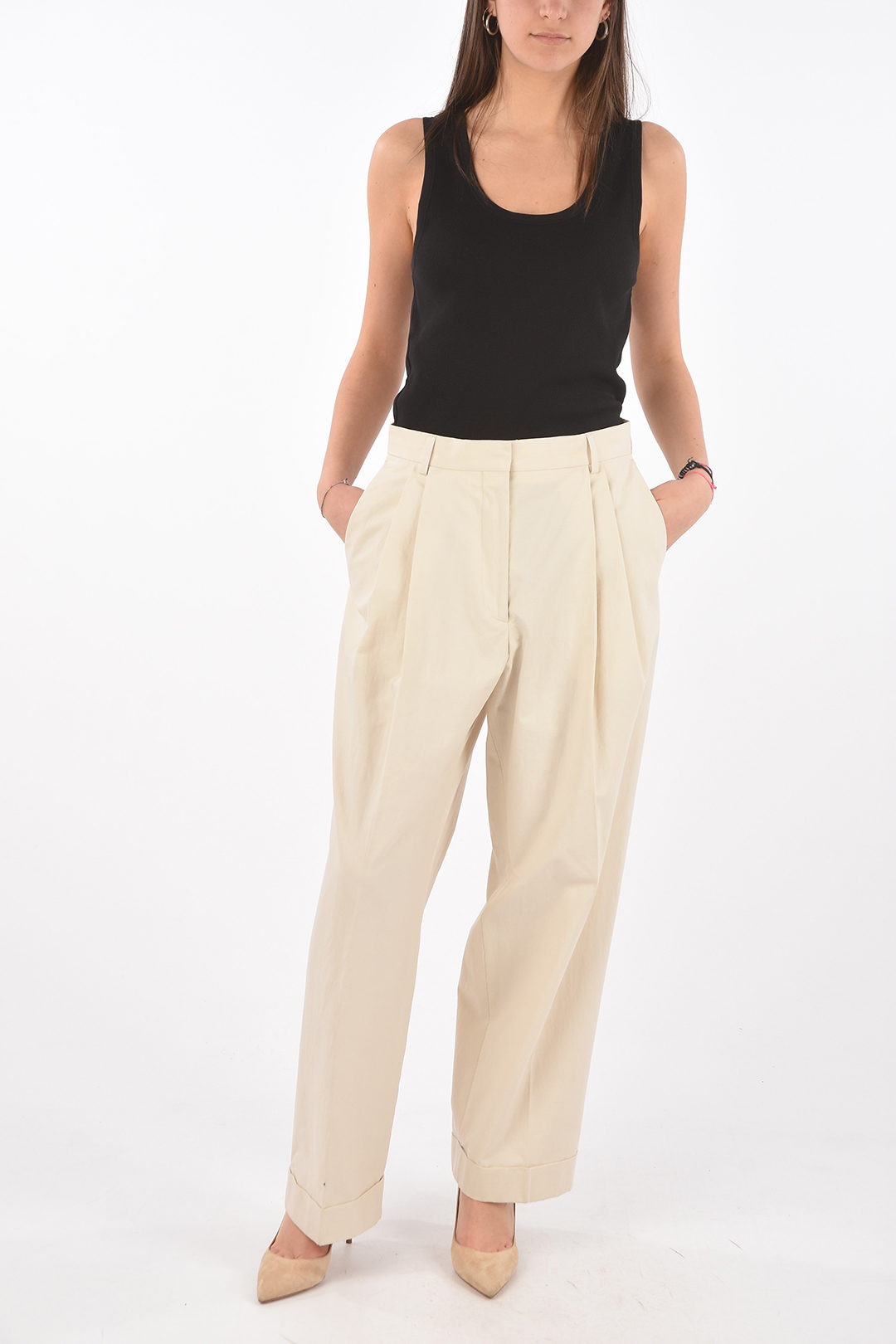 Dries Van Noten Double-pleated PARTAN Palazzo Pants women - Glamood Outlet