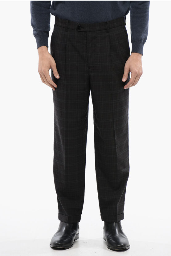 Allsaints Double Pleated Spica Pants With Cuffed Hem