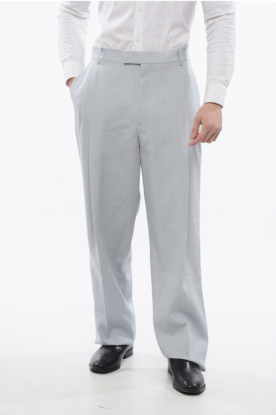Off-white Double Pleated Wool Pants