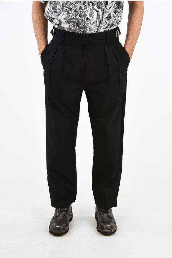 Diesel Double Pleats P-COOLE Pants with Belt Loops men
