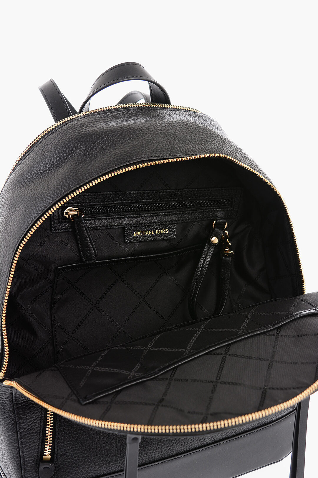 Michael Kors - Erin Large Pebbled Leather Backpack Black | www.luxurybags.eu