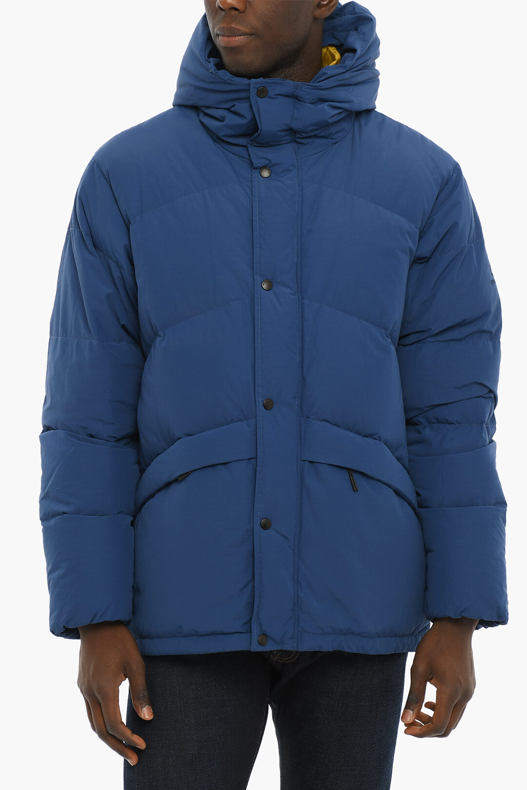 Double Pockets SNOW PATROL REV Down Jacket with Snap Buttons