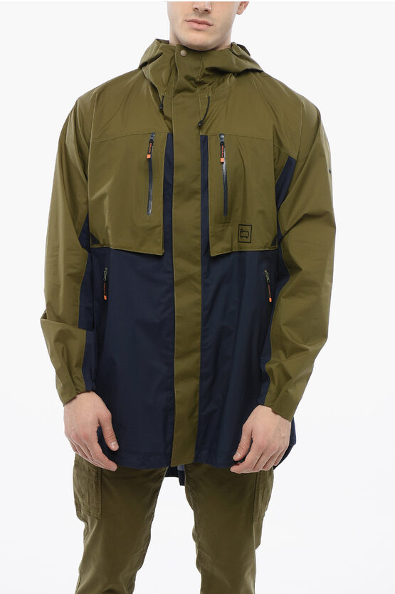 Woolrich Double Tone Windbreaker With Utility Pockets